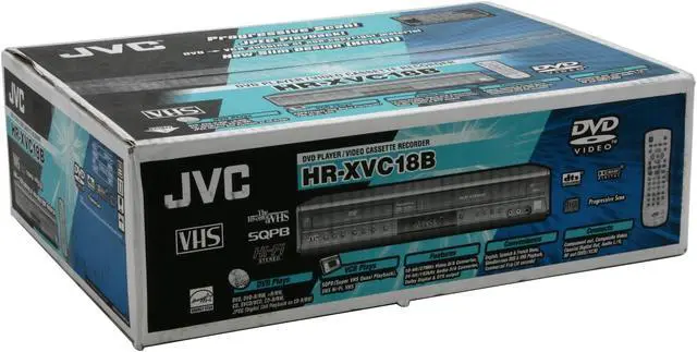 Alt view image 9 of 9 - JVC DVD Player & VCR Combo HRXVC18B