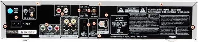 Alt view image 3 of 12 - JVC THC60 DVD Digital Theater System