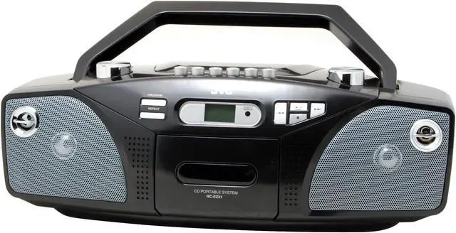 Alt view image 2 of 10 - JVC Portable CD Boom Box with Remote RCEZ31