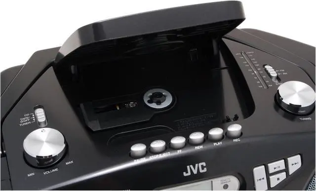 Alt view image 7 of 10 - JVC Portable CD Boom Box with Remote RCEZ31
