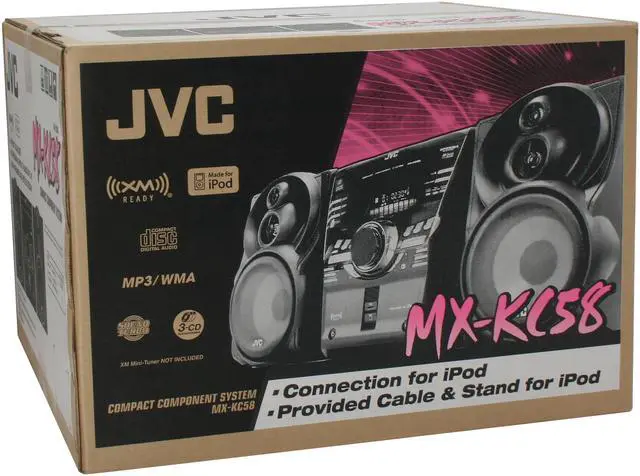 Alt view image 13 of 13 - JVC CD 3-Disc Changer Shelf System MX-KC58