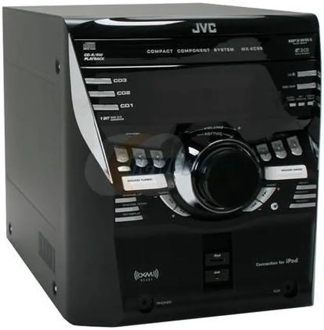 Alt view image 4 of 13 - JVC CD 3-Disc Changer Shelf System MX-KC58