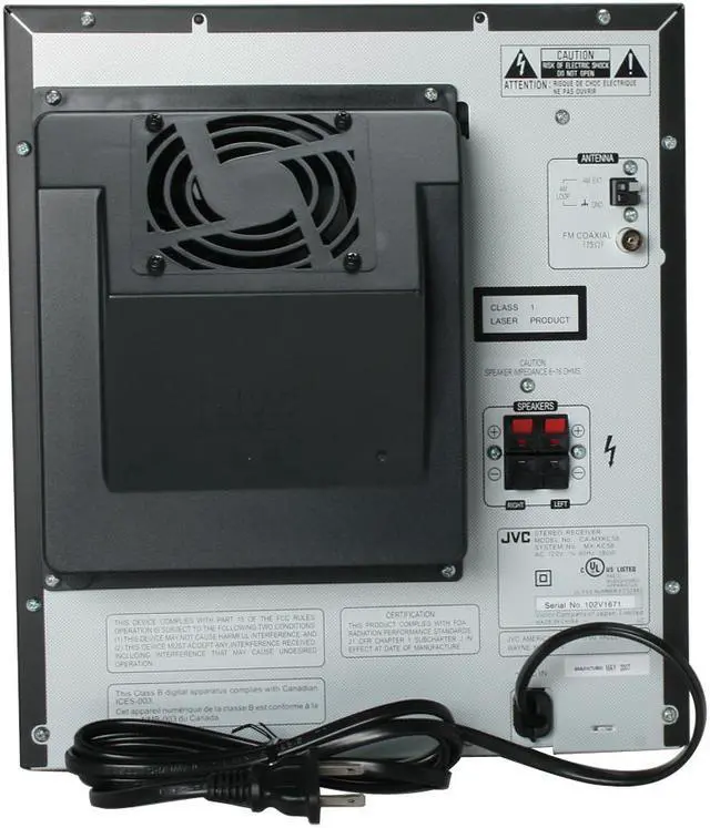 Alt view image 7 of 13 - JVC CD 3-Disc Changer Shelf System MX-KC58