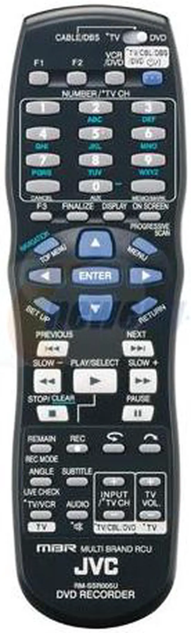 Alt view image 3 of 3 - JVC DVD Recorder & VCR Combo SR-MV55US