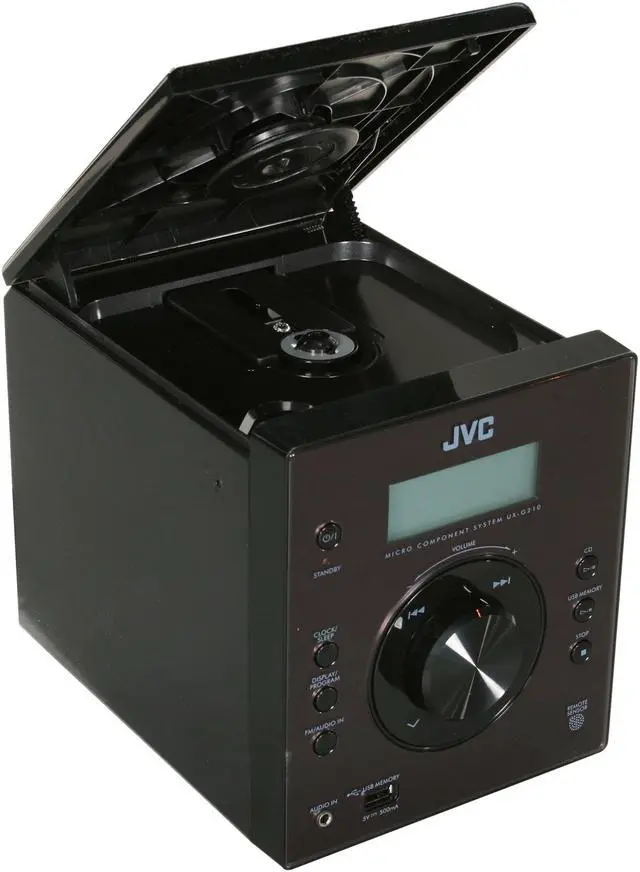 Alt view image 6 of 12 - JVC CD/Radio 1-Disc Changer Micro Component System UX-G210