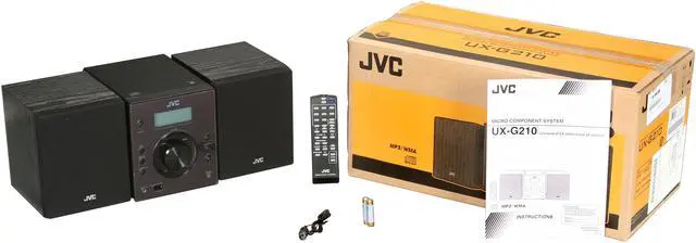 Alt view image 12 of 12 - JVC CD/Radio 1-Disc Changer Micro Component System UX-G210