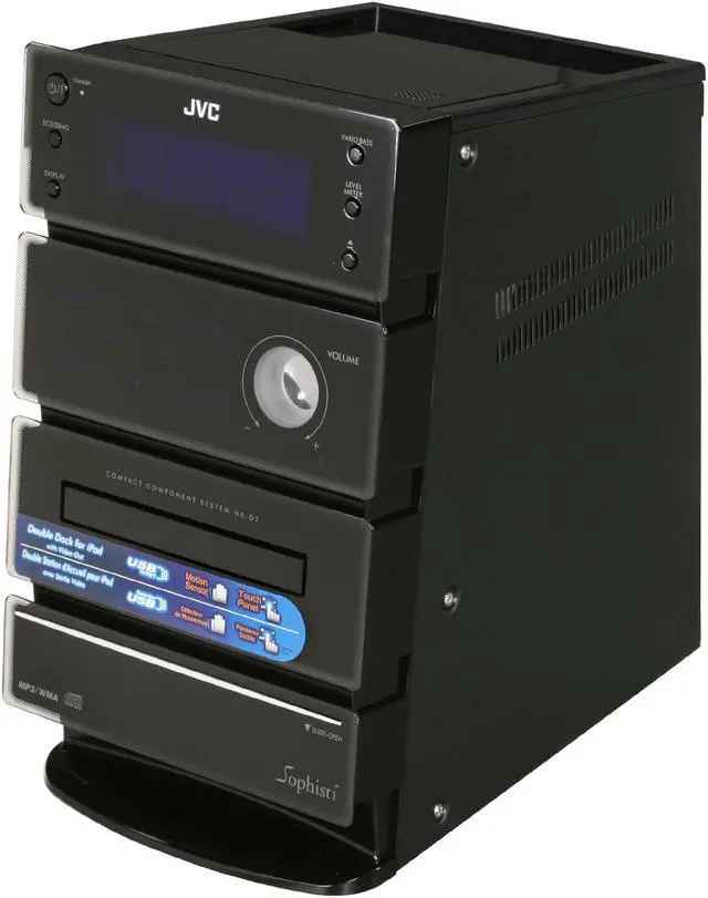 Alt view image 2 of 12 - JVC Dual iPod Dock Mini Stereo Audio System NX-D2