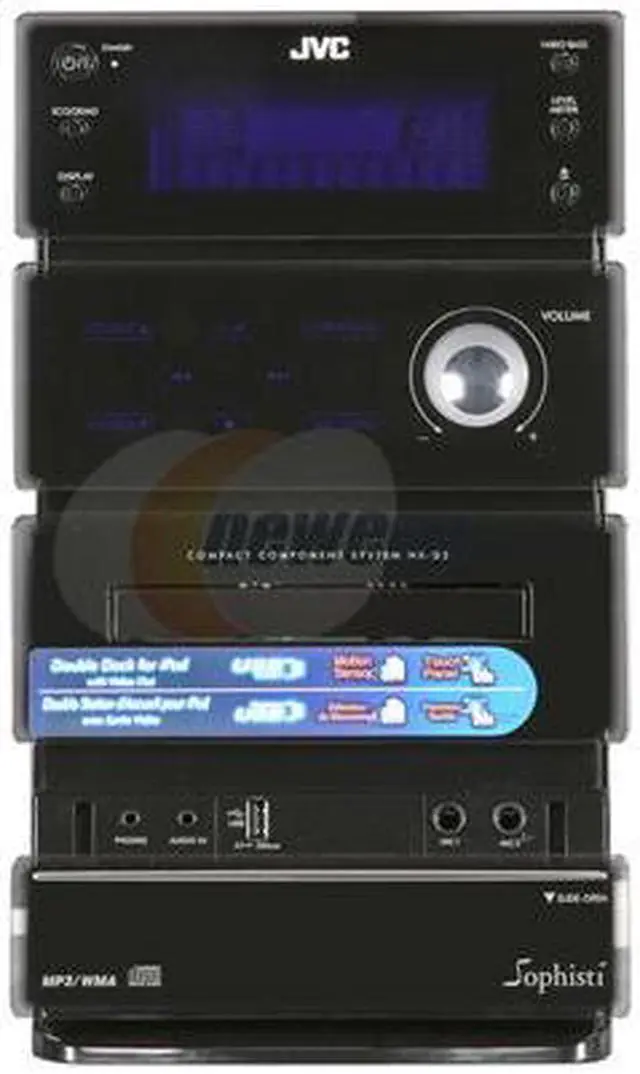 Alt view image 3 of 12 - JVC Dual iPod Dock Mini Stereo Audio System NX-D2