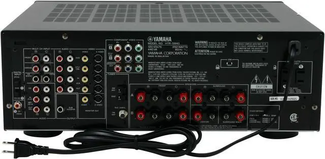Alt view image 4 of 6 - YAMAHA HTR-5840 6.1-Channel Digital Home Theater Receiver
