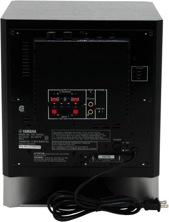 YAMAHA SW225 150W Advanced YST II and QD-Bass Subwoofer YAMAHA SW225 150W Advanced YST II and QD-Bass Subwoofer
