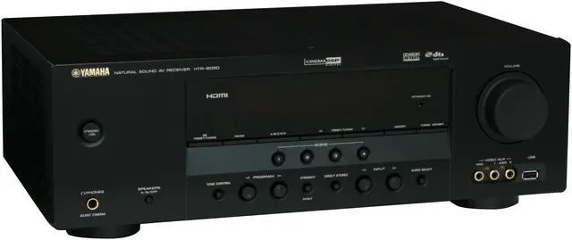 Alt view image 3 of 16 - YAMAHA HTR-6050 5.1-Channel Digital Home Theatre Receiver