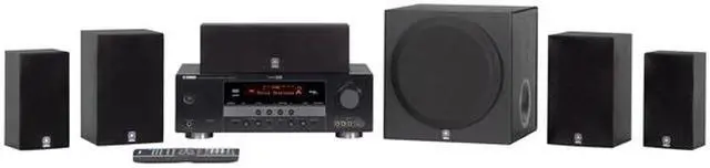 Main image of YAMAHA YHT-390BL 5.1 Channel Home Theater in a Box System