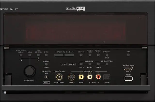 Alt view image 5 of 13 - YAMAHA RX-Z7BL 7.1-Channel Digital Home Theater Receiver