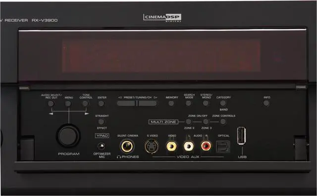 Alt view image 5 of 14 - YAMAHA RX-V3900BL 7.1-Channel Network Home Theater Receiver