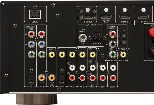 Alt view image 8 of 14 - YAMAHA RX-V465 5.1-Channel Digital Home Theater Receiver