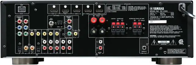 Alt view image 4 of 5 - YAMAHA RX-V565 7.1-Channel Home Theater Receiver