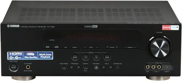 Alt view image 2 of 7 - YAMAHA RX-V665 7.2-Channel Digital Home Theater Receiver