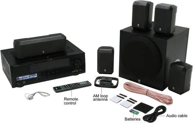 Alt view image 10 of 11 - YAMAHA YHT-391BL 5.1-Channel Home Theater System