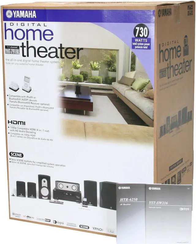 Alt view image 17 of 17 - YAMAHA YHT-791BL 7.1-Channel Home Theater System