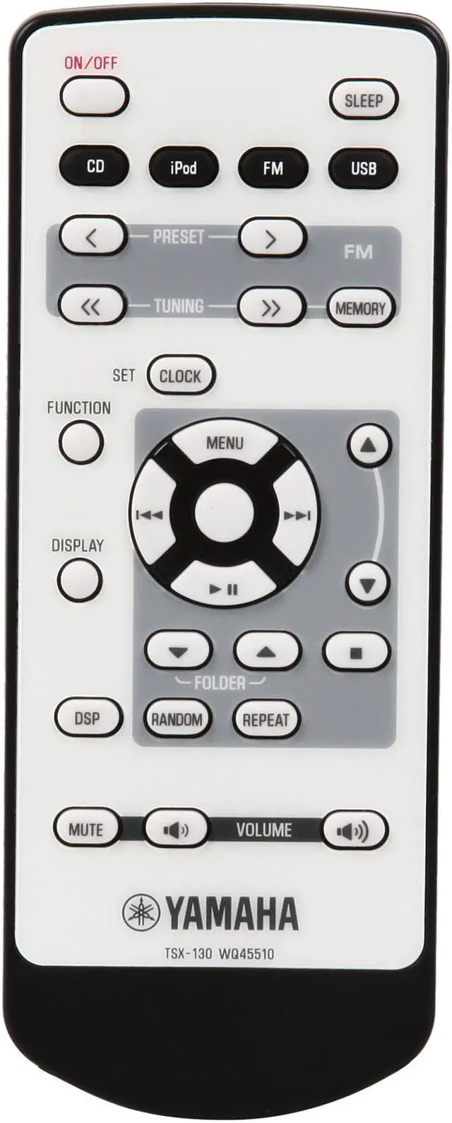 Alt view image 5 of 6 - Yamaha - Desktop Audio System w/ FM Tuner, iPod dock and CD Player - TSX130 (BLACK)