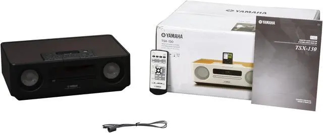 Alt view image 6 of 6 - Yamaha - Desktop Audio System w/ FM Tuner, iPod dock and CD Player - TSX130 (BLACK)