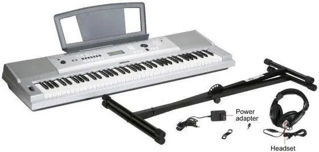 Alt view image 4 of 4 - Yamaha DGX-230 76-Key Personal Keyboard w/AC Adapter, Stand and Headphone