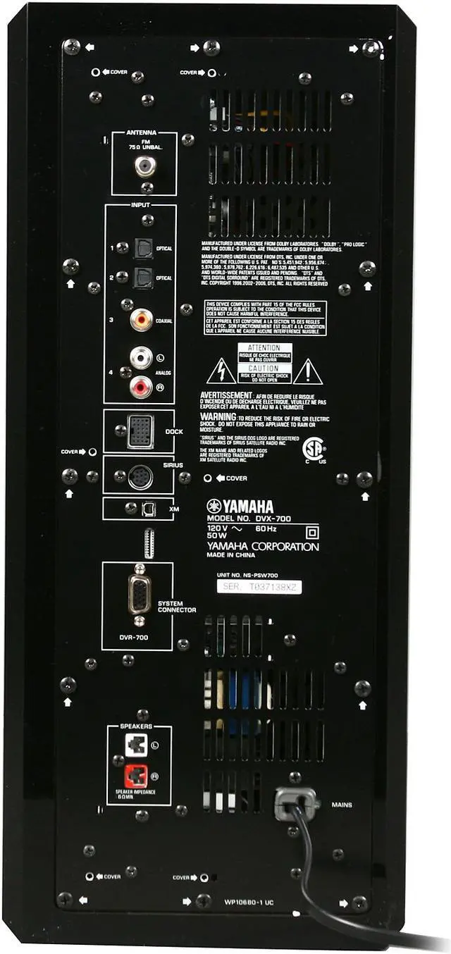 Alt view image 11 of 14 - YAMAHA DVX-700 Premium 2.1 DVD Home Theater System