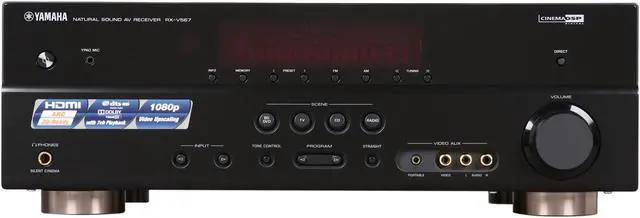 Alt view image 3 of 6 - YAMAHA 7.1-Channel Digital Home Theater Receiver RX-V567