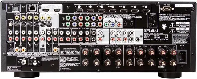 Alt view image 4 of 6 - YAMAHA RX-A1000 7.2-Channel Home Theater Receiver