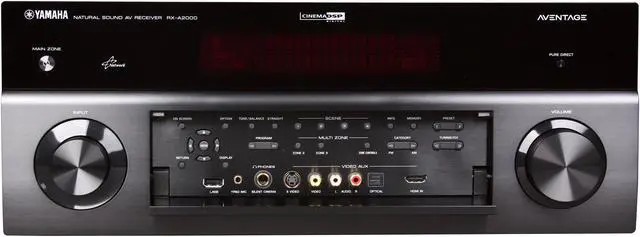 Alt view image 2 of 5 - Yamaha RX-A2000 AVENTAGE 7.2 -Channel Home Theater Receiver - Black