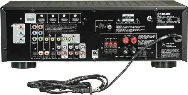 Alt view image 4 of 6 - YAMAHA RX-V373BL 5.1-Channel AV Receiver