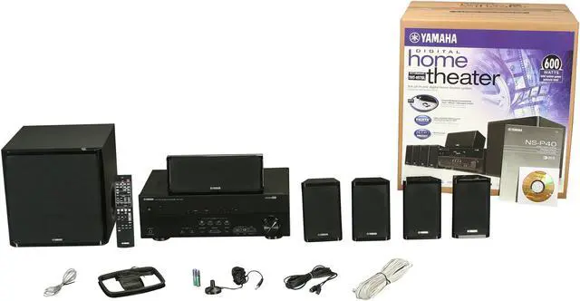 Alt view image 19 of 19 - YAMAHA YHT-497BL 5.1-Channel Home Theater System