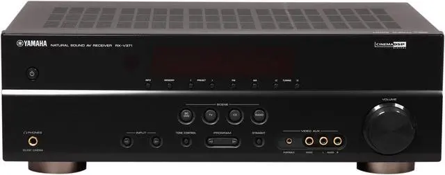 Alt view image 2 of 6 - YAMAHA RX-V371 3D 5.1-Channel AV Receiver