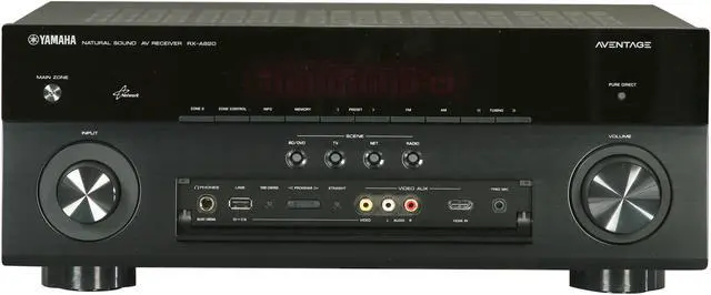 Alt view image 2 of 6 - YAMAHA AVENTAGE RX-A820 7.2-Channel Receiver