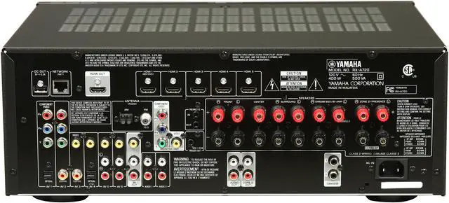 Alt view image 4 of 6 - YAMAHA RX-A720 7.2-Channel Receiver