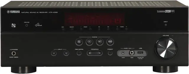 Alt view image 2 of 6 - YAMAHA 5.1 Home Theater Receiver, HTR-4065