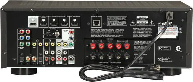 Alt view image 4 of 6 - YAMAHA 5.1 Home Theater Receiver, HTR-4065