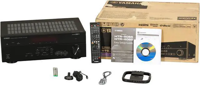 Alt view image 6 of 6 - YAMAHA 5.1 Home Theater Receiver, HTR-4065
