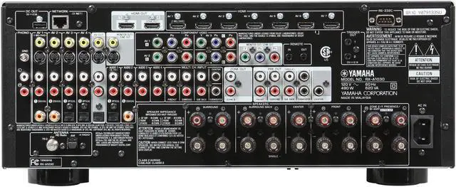 Alt view image 4 of 6 - Yamaha Aventage RX-A1030 7.2-Channel Network AV Receiver