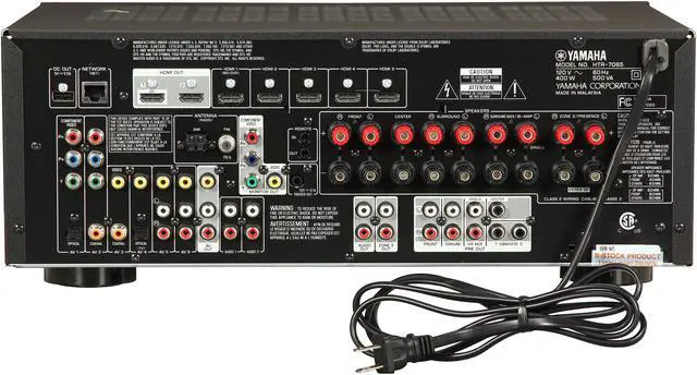 Alt view image 4 of 6 - Yamaha 7.2-Channel Dual Zone Receiver, HTR-7065