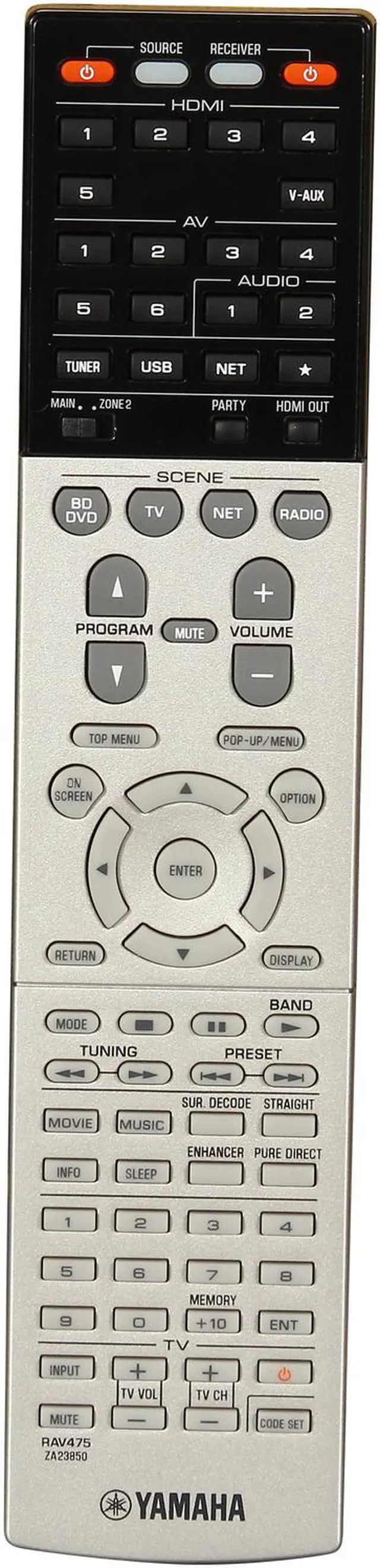 Alt view image 5 of 6 - Yamaha 7.2-Channel Dual Zone Receiver, HTR-7065