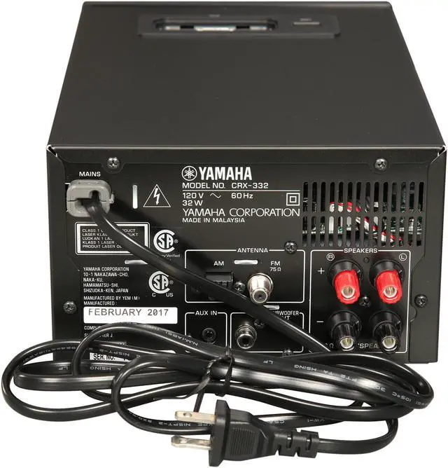 Alt view image 10 of 13 - Yamaha MCR-232 Micro Component System