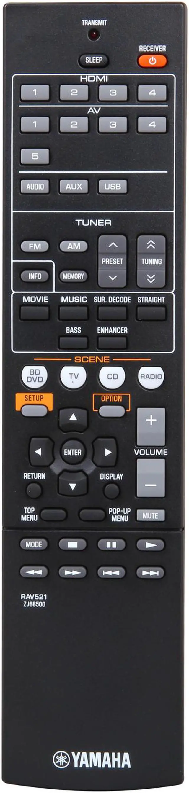 Alt view image 5 of 6 - Yamaha RX-V377 5.1 Channel AV Receiver