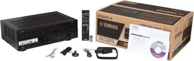 Alt view image 6 of 6 - Yamaha RX-V377 5.1 Channel AV Receiver