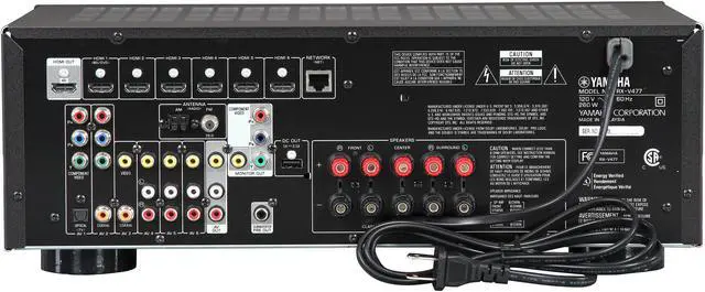 Alt view image 5 of 6 - Yamaha RX-V477 5.1 Channel Network AV Receiver