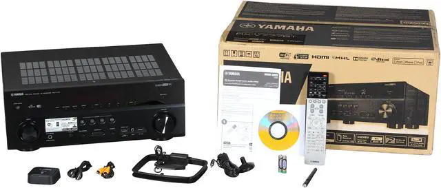Alt view image 5 of 5 - Yamaha RX-V777BT 7.2-Channel Wi-Fi Network AV Receiver with Bluetooth adapter
