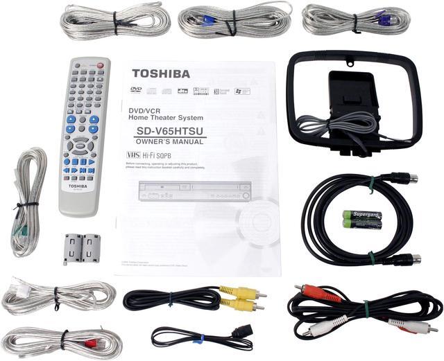 Alt view image 10 of 11 - TOSHIBA SDV65HT Progressive Scan DVD/ VHS Home Theater System
