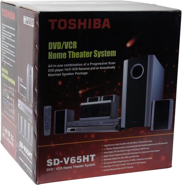 Alt view image 11 of 11 - TOSHIBA SDV65HT Progressive Scan DVD/ VHS Home Theater System