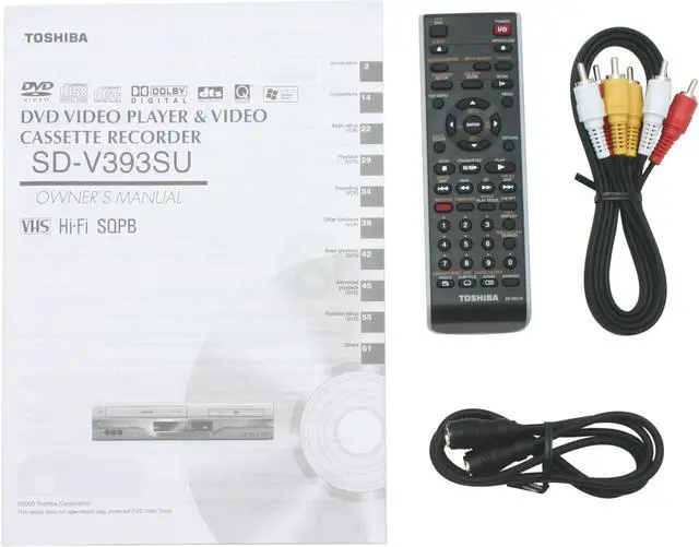 Alt view image 5 of 6 - TOSHIBA DVD Player & VCR Combo SD-V393