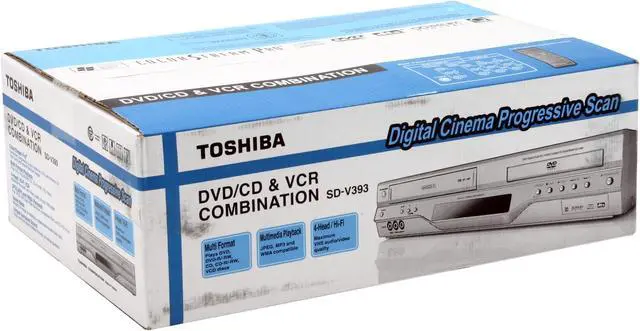 Alt view image 6 of 6 - TOSHIBA DVD Player & VCR Combo SD-V393